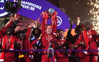 Photos: Liverpool fans defy police warnings to gather at Anfield on Premier League trophy night