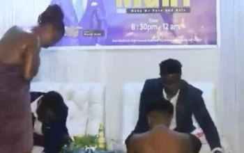 Video: Pastor bathes female church members in basin during crossover night