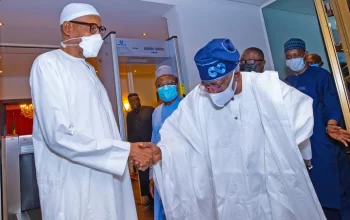 President Buhari And Asiwaju Bola Tinubu In Late Closed-Door Meeting May 3rd, 2022 (photos)